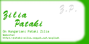 zilia pataki business card